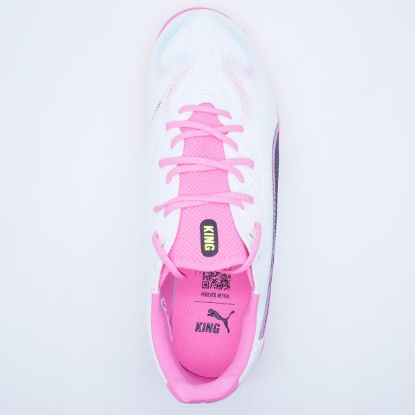 PUMA KING サッカーシューズ ホワイト/マルチカラー PUMA（プーマ） キング 20 マッチ TT+Mid Jr PUMA 108490-05 プーマ