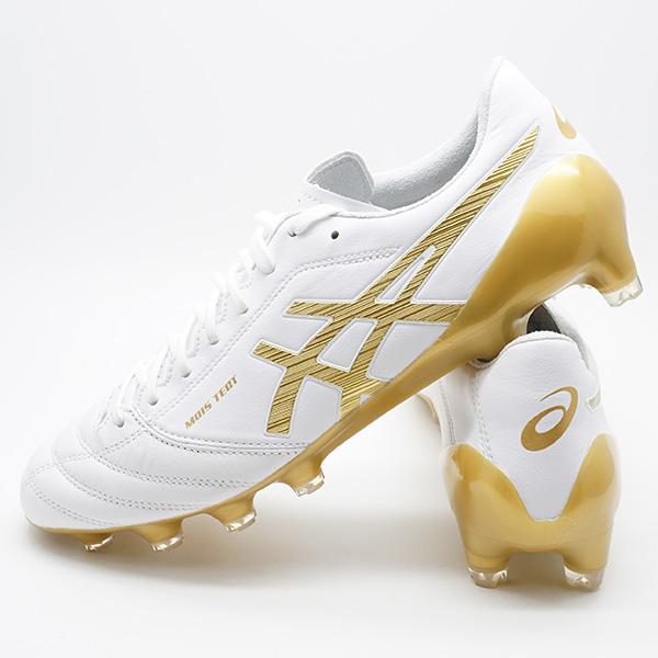 新作 DS LIGHT X-FLY 4 アシックス asics 1101A006-122 ホワイト×リッチゴールド サッカースパイク｜futaba｜05