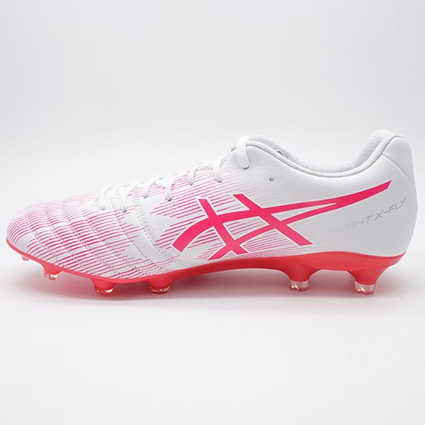 新作 DS LIGHT X-FLY PRO 2 LIMITED アシックス asics 1101A067-100 ホワイト×ピンク サッカースパイク｜futaba｜03