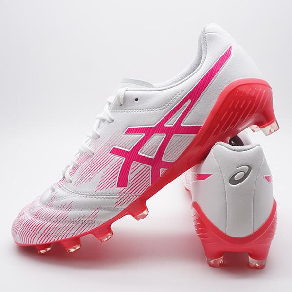 新作 DS LIGHT X-FLY 5 LIMITED アシックス asics 1101A068-100 ホワイト×ピンク サッカースパイク｜futaba｜05