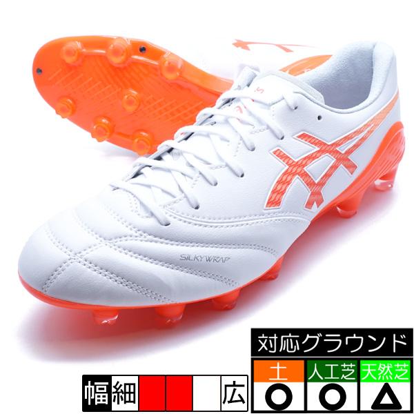 新品asics x fly6 サッカースパイク白橙 ASICS（アシックス） DS LIGHT X-FLY 6 asics 1101A076-101 ホワイト