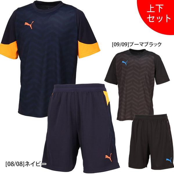 PUMA（プーマ） 【上下セット】 PUMA INDIVICUP 半袖 シャツ トレーニング ショーツ 660505 660499 サッカー ...