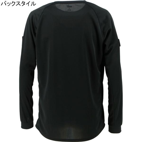 プーマ PUMA LS レフリーシャツ 705378 サッカー フットサル レフェリーシャツ 審判ウェア 長袖 ベルクロ付き ブラック | PUMA | 01