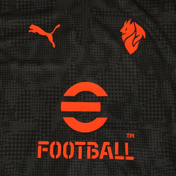 ACミラン Puma ジャージ上下セットアップ　赤黒　上：Mサイズ　下：Sサイズ PUMA（プーマ） メンズ サッカー 上下セット イタリア ACミラン