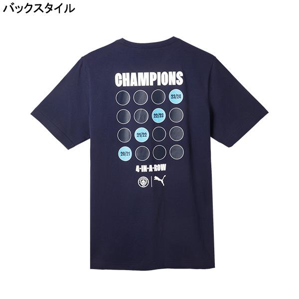 マンチェスター・シティ Puma シャツ Lサイズ PUMA マンチェスターシティ 2023-24 PREMIERE League Winner Tee