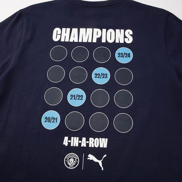 マンチェスター・シティ Puma シャツ Lサイズ PUMA マンチェスターシティ 2023-24 PREMIERE League Winner Tee