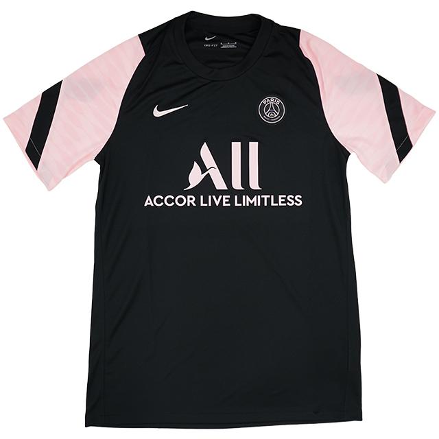 パリサンジェルマン Psg 21 22 ストライクトップ アウェイ Dh0532 011 サッカー プラシャツ 100 品質保証 Nike レプリカ ブラック ピンク 練習着 半袖 ナイキ