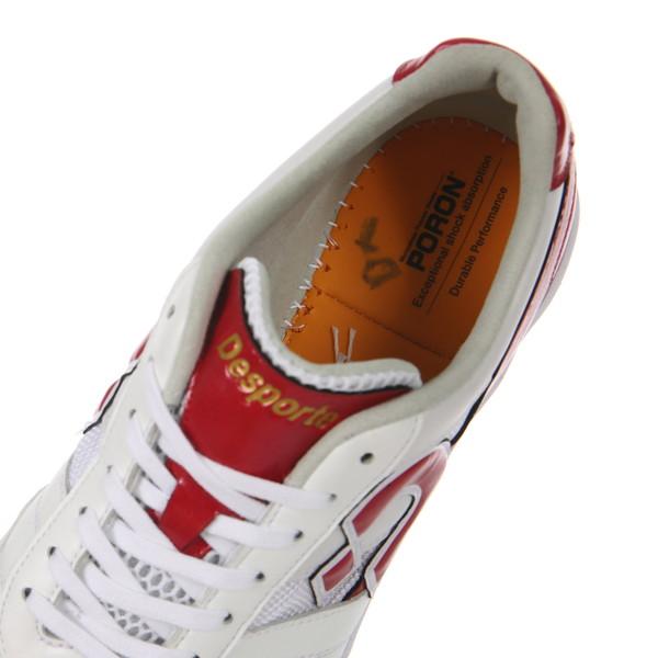 サンルイスLL TF LTD デスポルチ desporte DS-2046-PWHT-DRED P-WHT×D-RED フットサルシューズ 屋外用｜futaba｜05