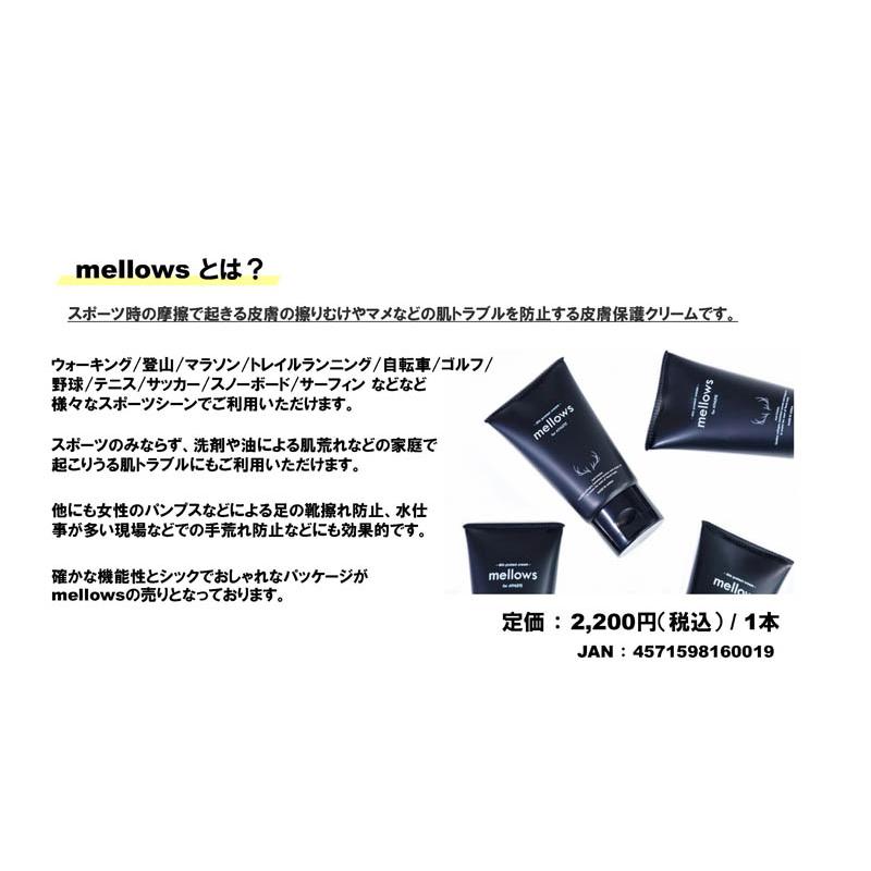 スポーツ 皮膚保護クリーム mellows EC-A075 アールズコート Earls Court サッカー マラソン スポーツ ランニング 靴擦れ 乳首ずれ マメ防止 | アールズコート | 03