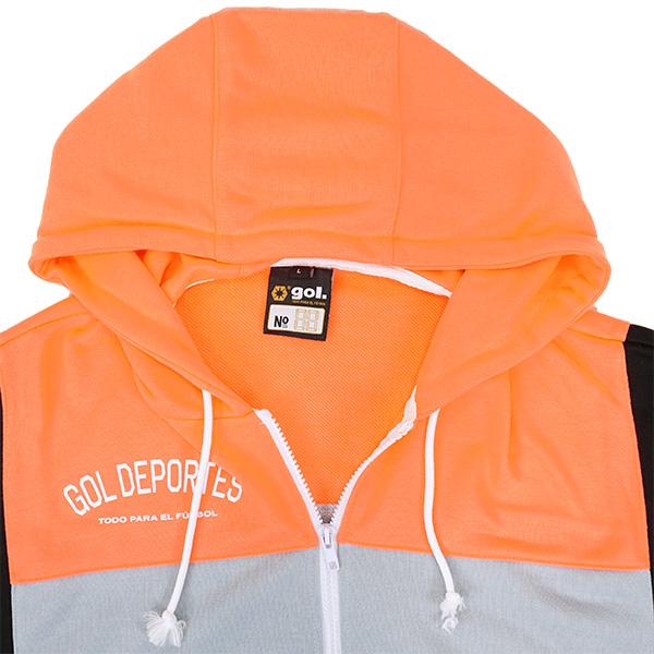 [ゴル] スポーツウェア Jr.フーディージップスウェット ボルケーノ  BLK 130cm gol.（ゴル） フーディZIPスウェット ボルケーノ G251-332 サッカー