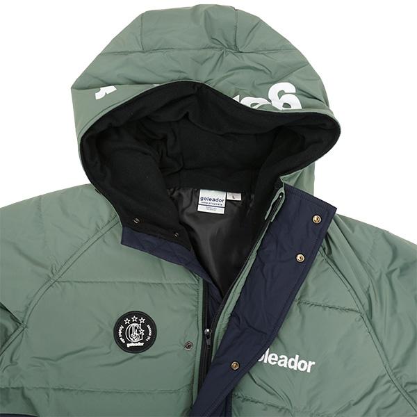 goleador（ゴレアドール） 中綿 バイカラー ロングベンチ コート G