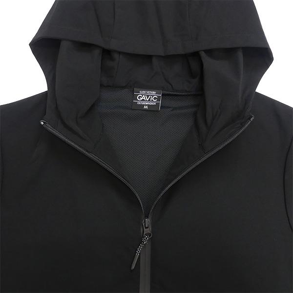 GAVIC フード付きブラックジャケット GAViC（ガビック） アウター メンズ ナカワタ ハーフコート GAVIC