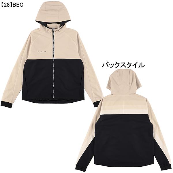 Spazio（スパッツィオ） グラデーション 裏メッシュ ワイドジップ