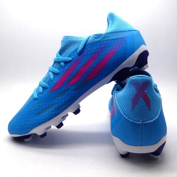 エックス スピードフロー.3 HG/AG アディダス adidas GW7503 スカイラッシュ×ピンク サッカースパイク|futaba|04