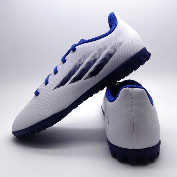 adidas サッカーシューズ ホワイト/ブルー FG adidas（アディダス） エックス スピードフロー.4 TF J adidas GW7533