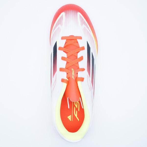  F50 サッカーシューズ ホワイト/レッド/イエロー adidas（アディダス） F50 LEAGUE TF J adidas IE3753 フットウェア