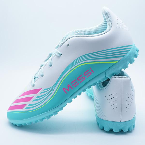 アディダス F50 サッカーシューズ ホワイト/パープル adidas（アディダス） F50 メッシ CLUB TF adidas JQ0949 ホワイト