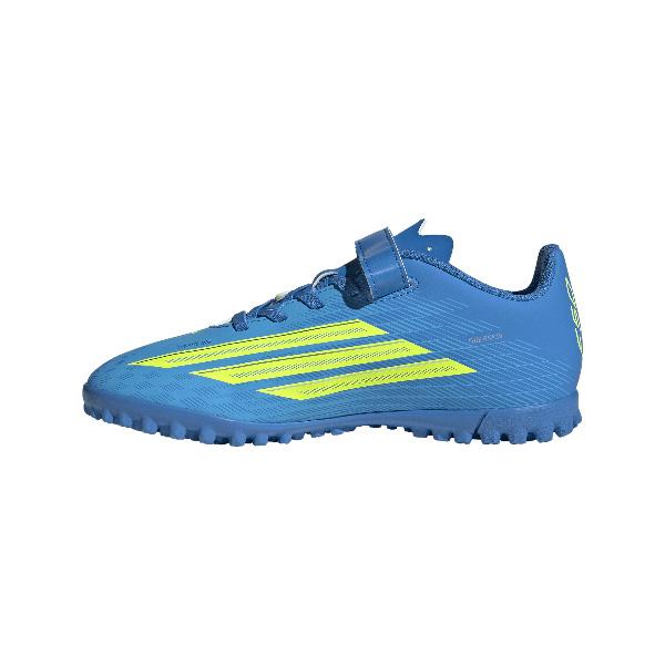 F50 CLUB H&L TF J アディダス adidas JS1485 ルシッドレイブルー ジュニア サッカー トレーニングシューズ ベルクロ | adidas | 02