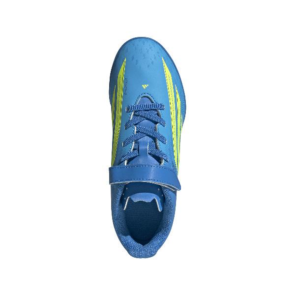F50 CLUB H&L TF J アディダス adidas JS1485 ルシッドレイブルー ジュニア サッカー トレーニングシューズ ベルクロ | adidas | 03