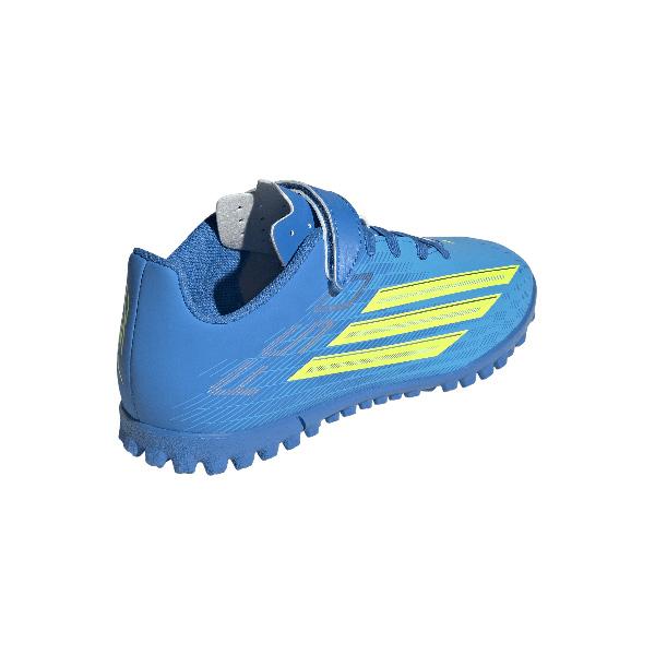 F50 CLUB H&L TF J アディダス adidas JS1485 ルシッドレイブルー ジュニア サッカー トレーニングシューズ ベルクロ | adidas | 04
