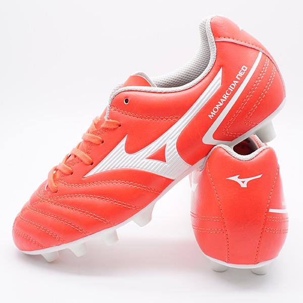 モナルシーダネオ 2 セレクト Jr ミズノ mizuno P1GB232564 レッド ジュニア サッカースパイク｜futaba｜05