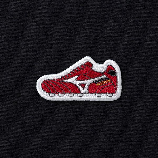 ミズノ MIZUNO モレリア ルビーレッド ワッペン Tシャツ P2MAC401 サッカー フットサル モレリア40周年記念 半袖Tシャツ メンズ | MIZUNO | 06