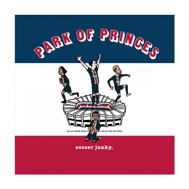 サッカージャンキー Soccerjunky アートパネル Park Of Prince Sj612 サッカー選手 似顔絵 スタジアム イラスト 壁掛け 30 30cm トリコロール フタバスポーツフットボール店 通販 Paypayモール