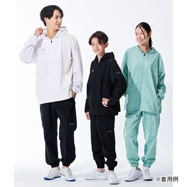 【未使用】スパッツィオ フレキシブルラインジップパーカー O ホワイト TP-0654-01 Spazio サッカー フットサル トレーニングウェア ウインドブレーカー Spazio（スパッツィオ） 【上下セット】 フレキシブルラインジップ