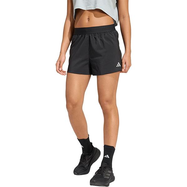 【ネコポス選択可】アディダス adidas RunEss 4インチ インナー付き 26SS ショートパンツ TX275 レディース ランニングパンツ ブラック | adidas | 01