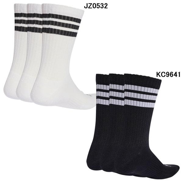 adidas（アディダス） スリーストライプス クッション クルーソックス