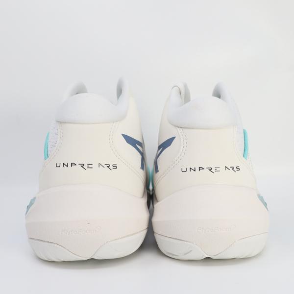 アンプレアルス3　asics バスケットボールシューズ ホワイト/ターコイズ アシックス（ASICS）（メンズ、レディース）バスケットシューズ