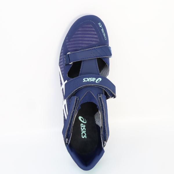 アシックス asics メンズ レディース 陸上スパイク CYBERBLADE 16 1093A134-401 短距離用 ネイビーの画像