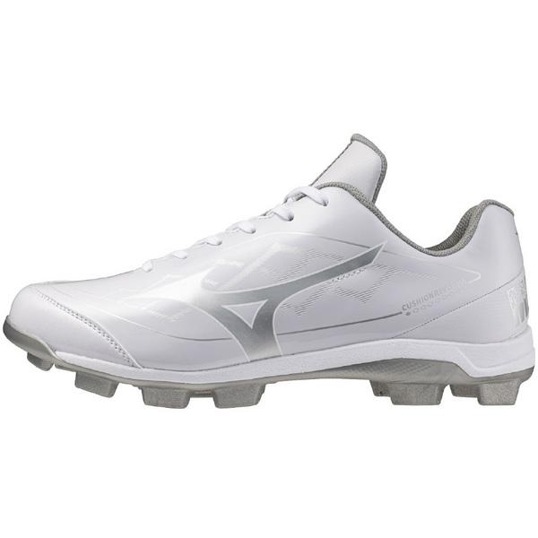 ミズノ MIZUNO 野球 ポイントスパイク クッションレボダイア ホワイト