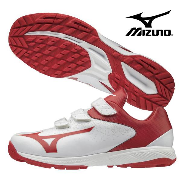 日時指定 ミズノ Mizuno セレクトナイントレーナー２ ｃｒ 11gt 野球 トレーニングシューズ 練習 部活 走り込み ソフトボール ベルト ホワイト レッド 白 赤 Supplystudies Com