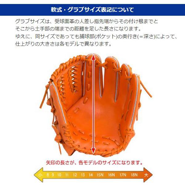 ミズノ mizuno 一般 軟式 野球 ミズノプロ 2023 WORLD CHAMPION Crafted Edition 村上宗隆モデル 1AJGR90403 内野手用 グローブ グラブ｜futabaathlete｜09