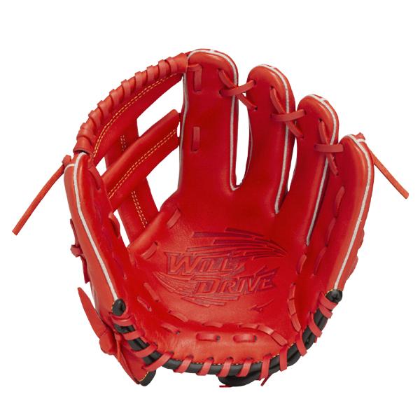 MIZUNO（ミズノ） 野球 グローブ ジュニア 軟式用 WILL DRIVE RED IBE