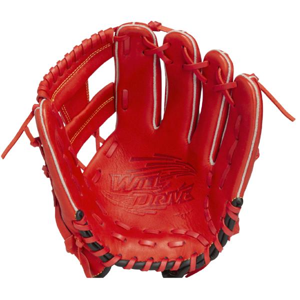 MIZUNO（ミズノ） 野球 グローブ ジュニア 軟式用 WILL DRIVE RED IBE