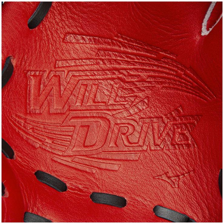 ミズノ MIZUNO 野球 ジュニア 軟式用 グローブ グラブ WILL DRIVE RED