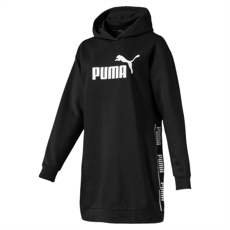 プーマ Puma スウェットドレス レディース パーカー ワンピース カジュアルウェア スポーツウェア ブラック フタバスポーツアスリート店 通販 Paypayモール