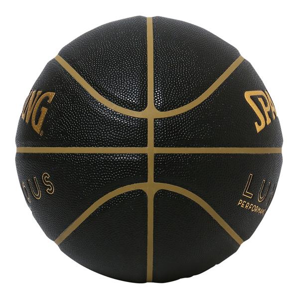 スポルディング SPALDING バスケットボール ルミナス コンポジット ブラックxゴールド 5号球 77-860J｜futabaathlete｜02
