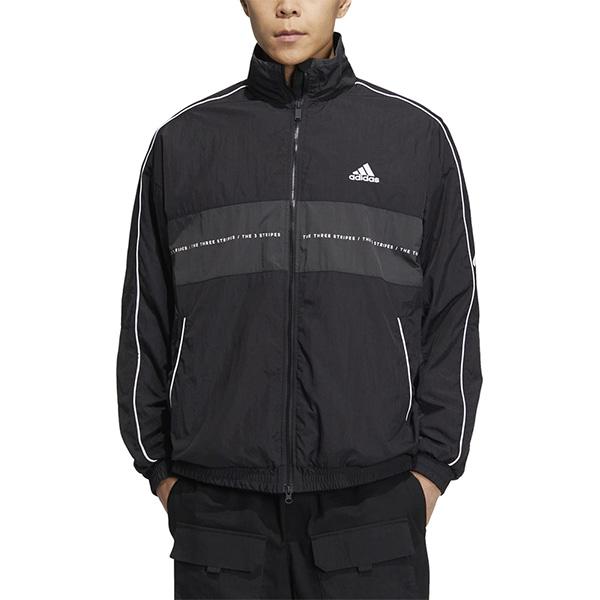 アディダス　 ウインドブレーカー　ジャケット　パーカー　黒 adidas（アディダス） オーバーサイズフィット ウーブンジャケット