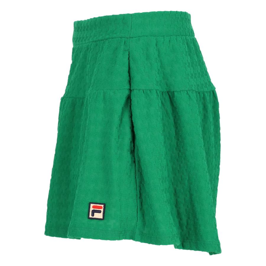 No.248 FILA パイル千鳥柄フェミニンキュロット☆green☆ FILA（フィラ） テニス テニスウェア レディース キュロットパンツ