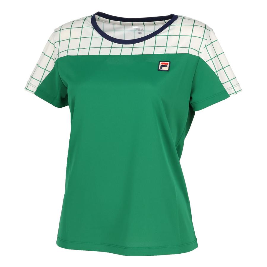 FILA フィラ テニスウェア 半袖Tシャツ VM5603グリーン メンズM新品 FILA（フィラ） 【ネコポス送料無料】FILA テニス テニスウェア