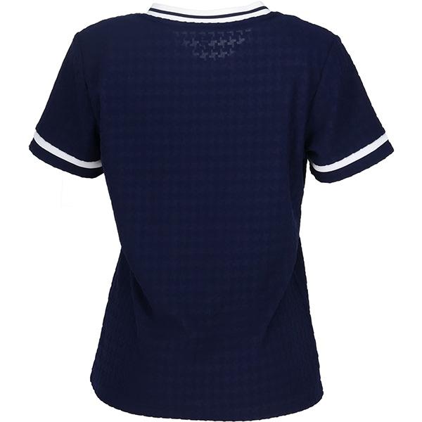 No.647 FILA スタイルアップ抜群ゲームシャツ☆NAVY☆XL☆ FILA（フィラ） 【ネコポス送料無料】フィラ レディース テニス