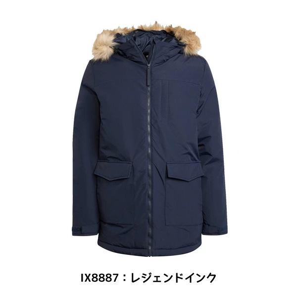 adidas アディダス ACミラン 中綿 パフジャケット パーカー adidas（アディダス） メンズ 中綿コート Paveric ファーパーカー