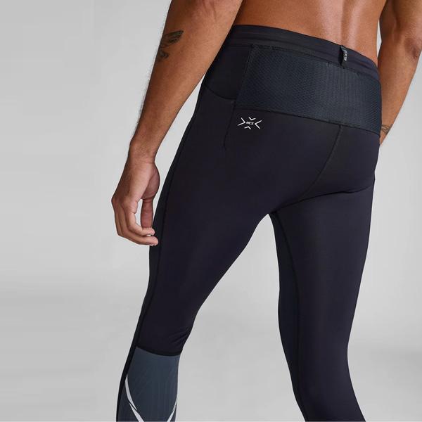 2XU ツータイムズユー メンズ ランニングタイツ LightSpeedR ライトスピード リアクト コンプレッションタイツ MA7049Bの画像