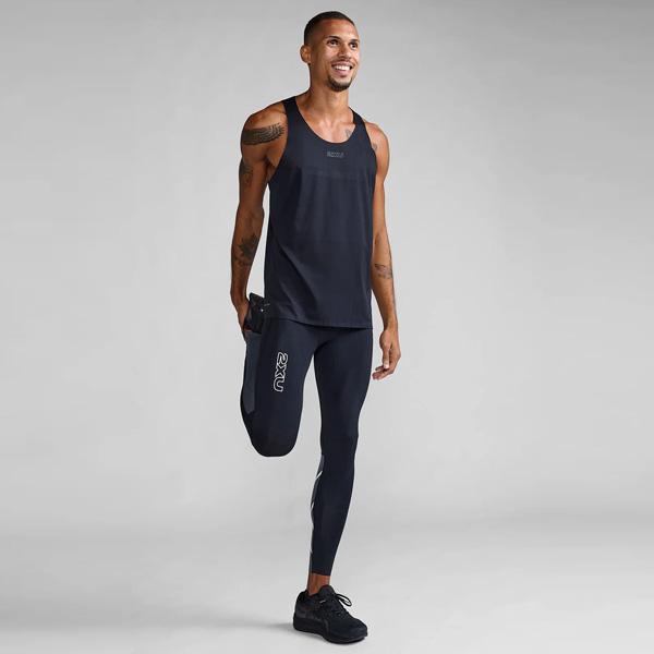 2XU ツータイムズユー メンズ ランニングタイツ LightSpeedR ライトスピード リアクト コンプレッションタイツ MA7049Bの画像