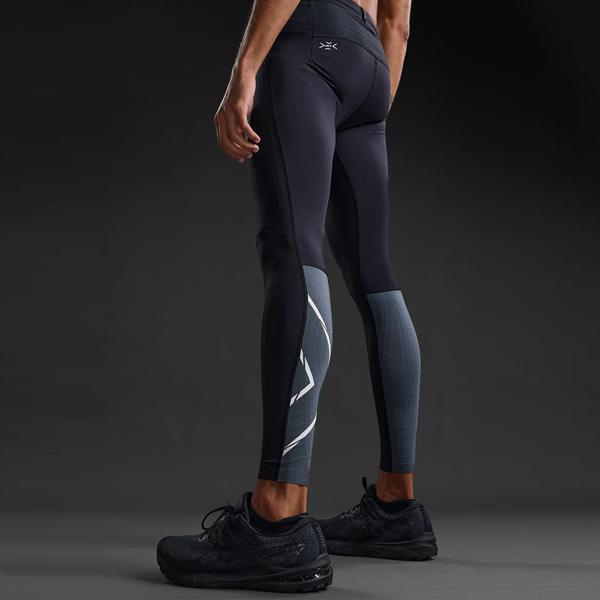 2XU ツータイムズユー メンズ ランニングタイツ LightSpeedR ライトスピード リアクト コンプレッションタイツ MA7049Bの画像