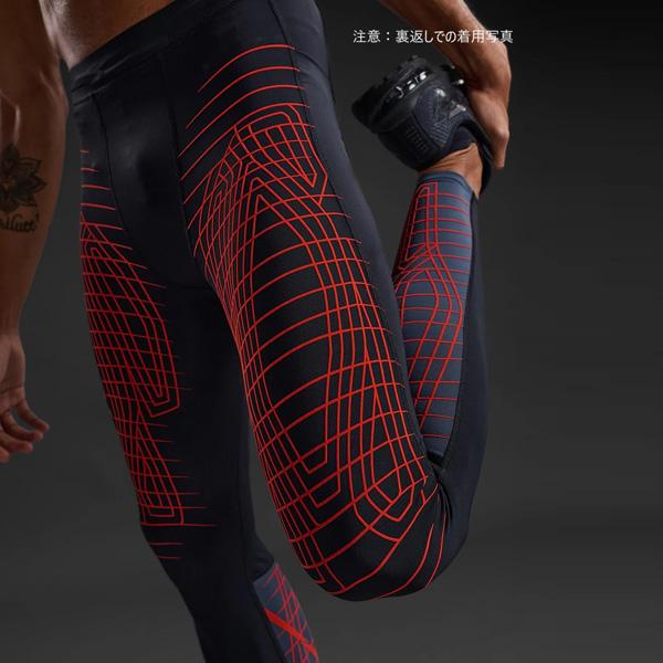 2XU ツータイムズユー メンズ ランニングタイツ LightSpeedR ライトスピード リアクト コンプレッションタイツ MA7049Bの画像