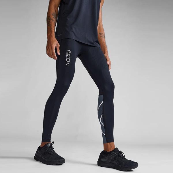 2XU ツータイムズユー メンズ ランニングタイツ LightSpeedR ライトスピード リアクト コンプレッションタイツ MA7049Bの画像